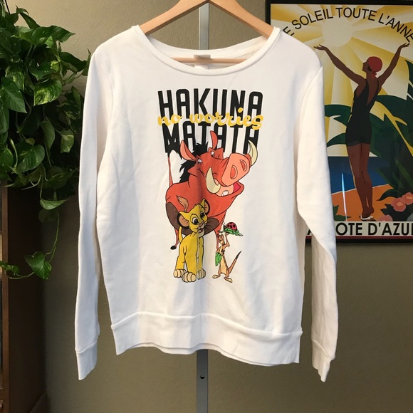Disney Tops - {DISNEY} Lion King Hakuna Matata Sweatshirt
